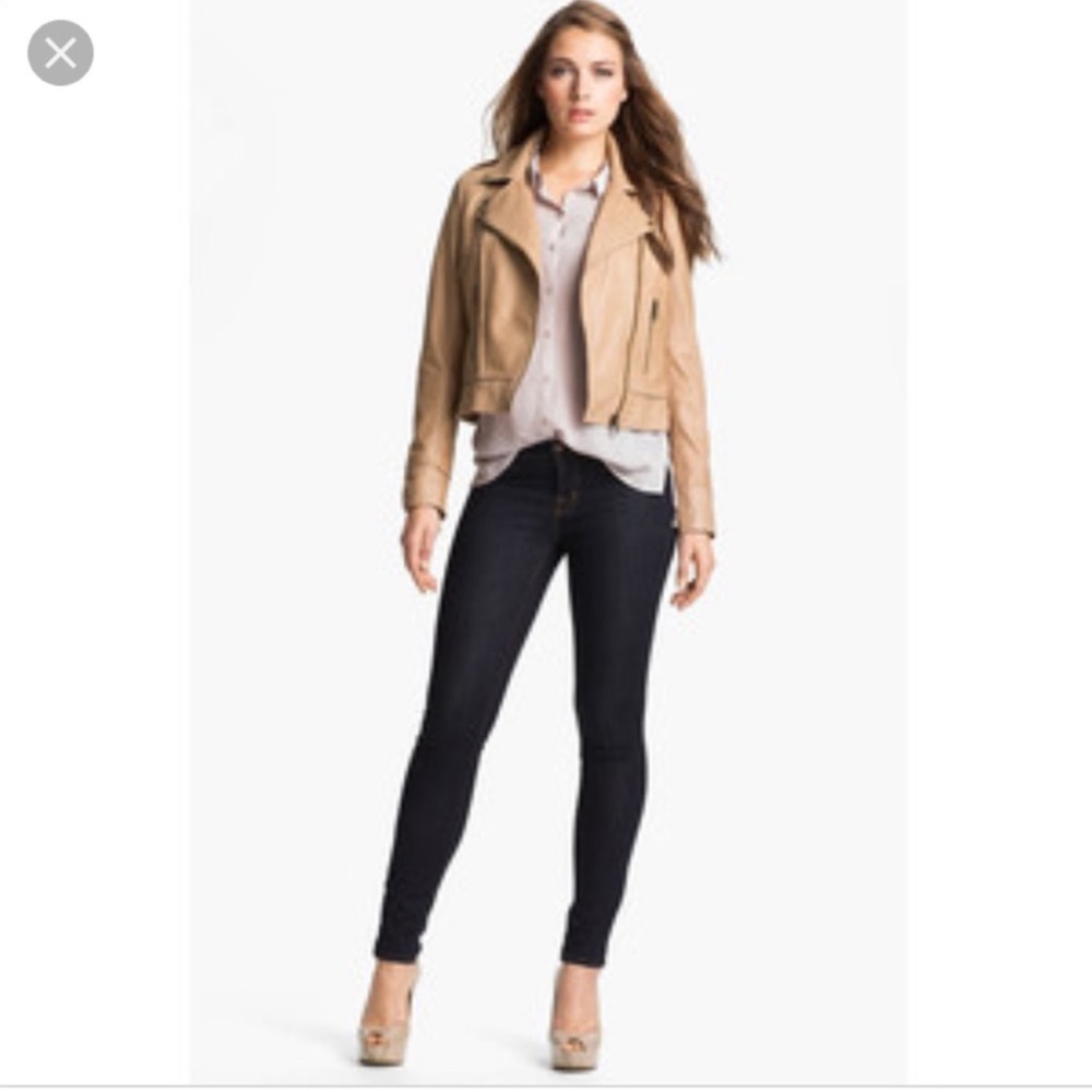 🌿Nordstroms Kenna-T Butter Cream Leather Jacket🌿